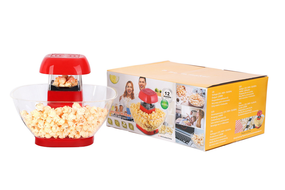 Household Automatic Mini Electric Hot Air Popcorn Maker