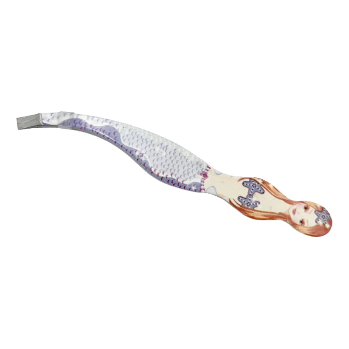 Multi Function Color Coated Stainless Steel Eyebrow Clamp Tweezers for Beauty Salon Use