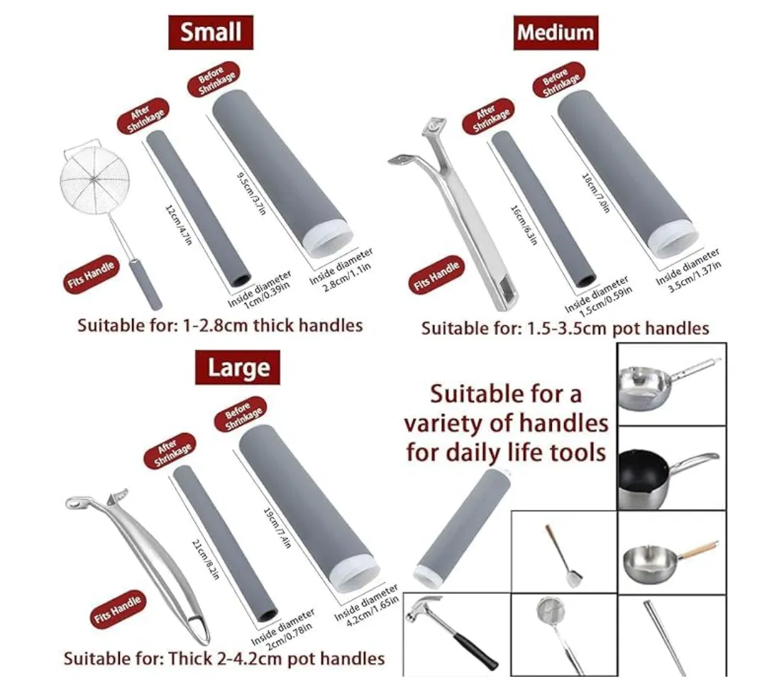 Cold Shrink Tube Silicone Cover for Pot Handles
