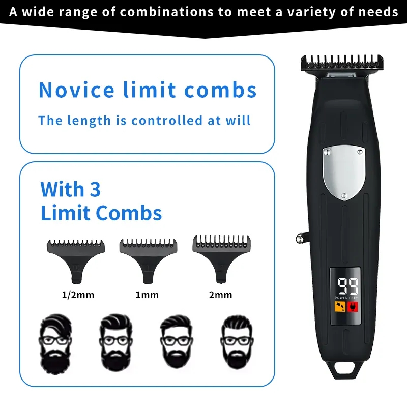 Professional Electric Cordless Hair Cutting Machine USB Charging Electric New Hair Clipper and Shaver Set Barber Hair Clipper