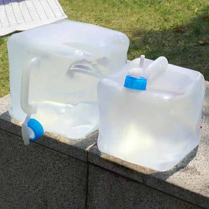 Outdoor Travel Folding 5.3 Gallon Water Bucket, LDPE Material