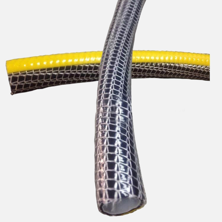 Anti-UV PVC Heavy Duty Garden Hose 1/2'' 5/8'' 3/4'' 1'' 6/8 Bar for Irrigation Car Washing Home Gardening Use Knitted Garden Pipe with Reel