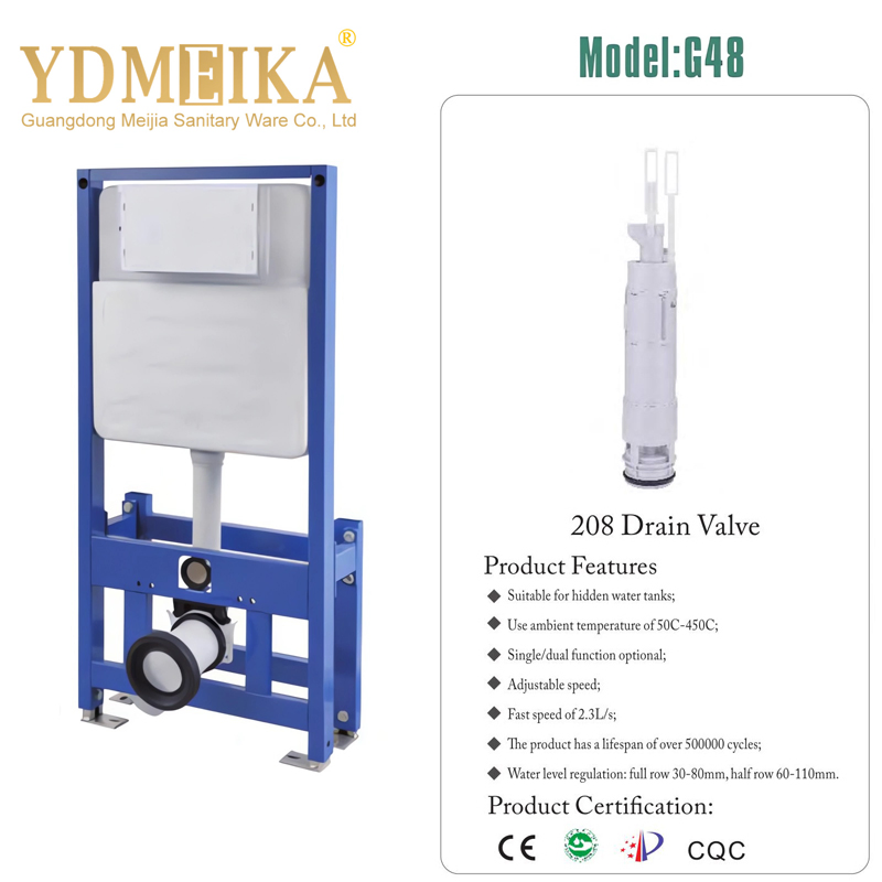 Hot Sale Wall Hung Toilet Can Fit Flush Plate Concealed Dual-Flush Water Saving Water Tank Toilet Concealed Cistern