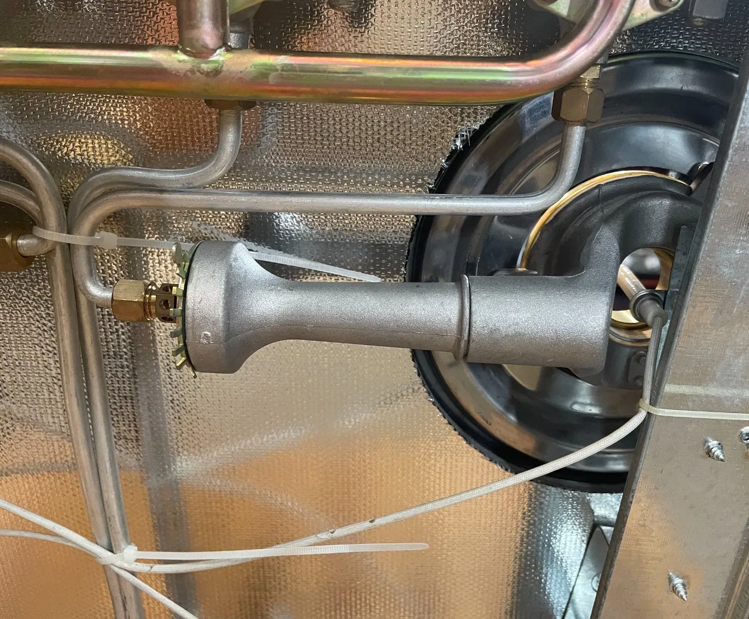 Cooking Appliance 4 Brass Burner Glass Mirror Finish Black Gas Stove