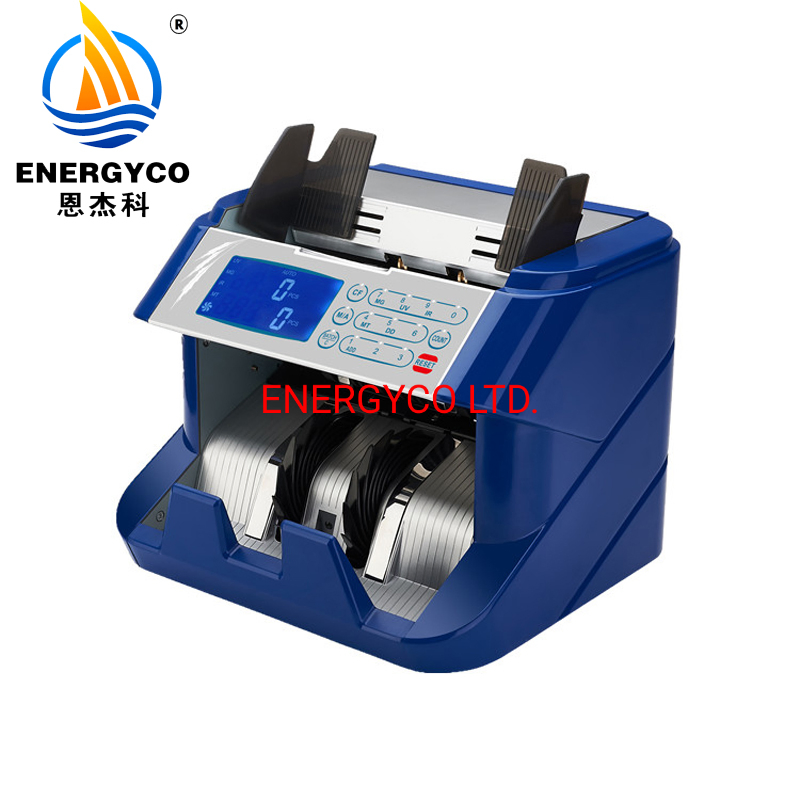 USD and Euro Cash Bill Money Currency Counter with UV Mg Detecting Machine