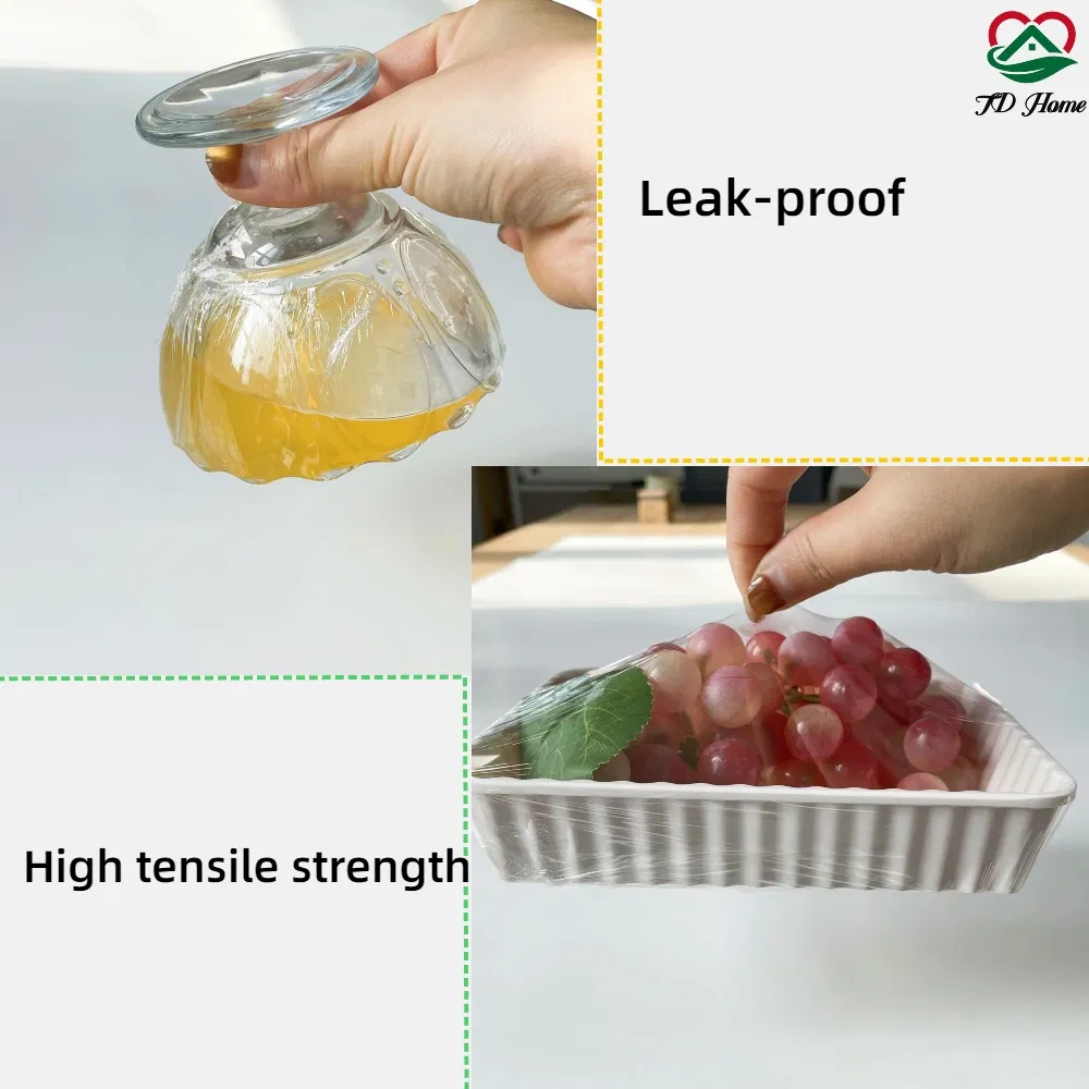 Plastic Food Grade Plastic High-Temperature Resistant PVC Cling Film for Commercial Large Roll