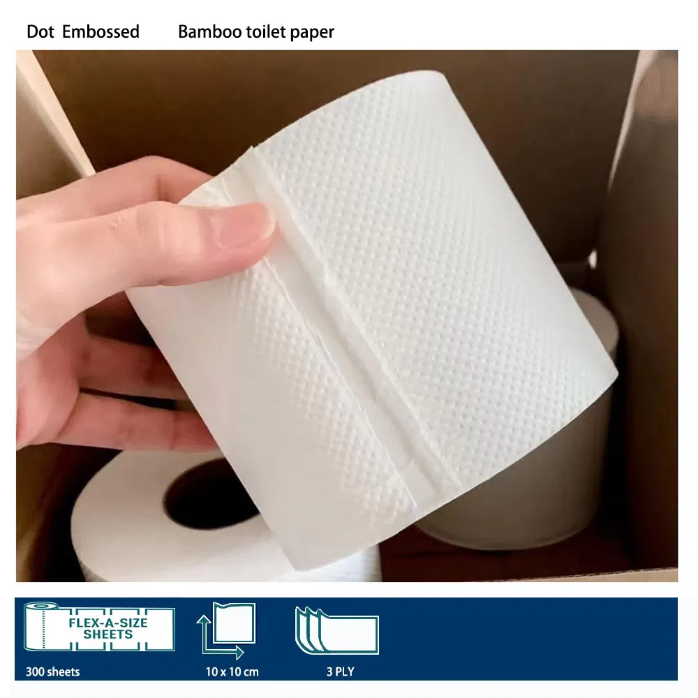 Soft Bamboo Pulp Premium Quality Individually Wrapped 3ply Toilet Tissue Paper