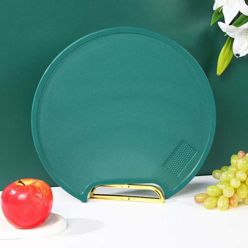 Low Cheap Price Plastic Chopping Board for Kitchen Green HDPE PP PE Double Sided Round Chopping Board with Handle for Africa Nigeria Ghana Market Sale