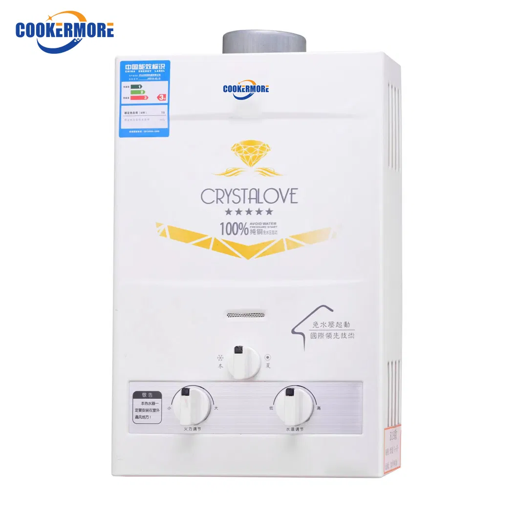 Zero Water Pressure Heat Exchanger Gas Geyser Tankless Gaz Water Heater