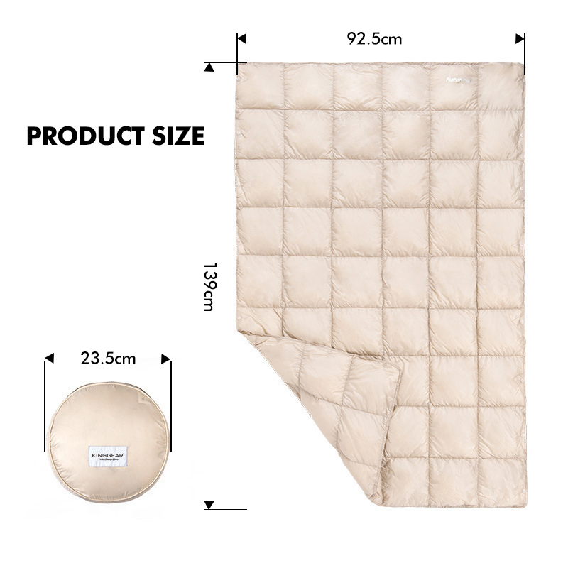 Kinggear Indoor Outdoor Multifunctional Washable Down Blanket Waterproof Goose Down Blanket