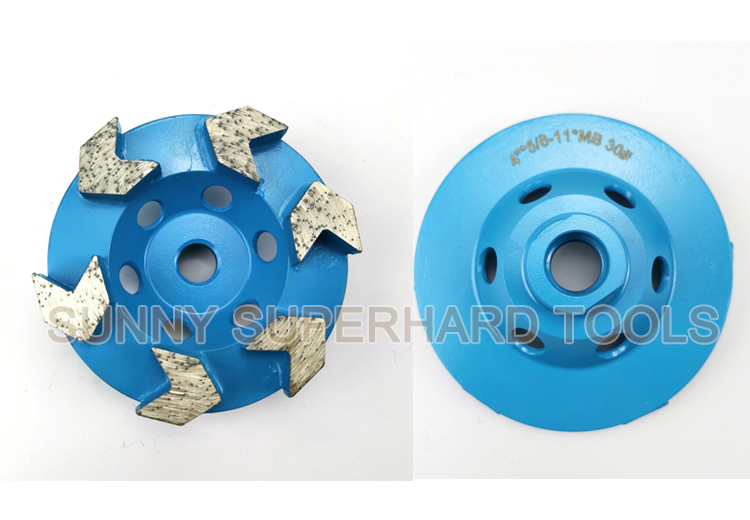 4 Inch Concrete Diamond Grinding Cup Wheel for Floor Grinder