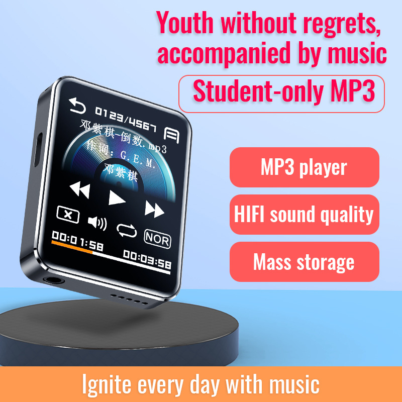 024 Mini MP3 Music Player with 2.0 Inch Touch Screen and High Resolution Camera