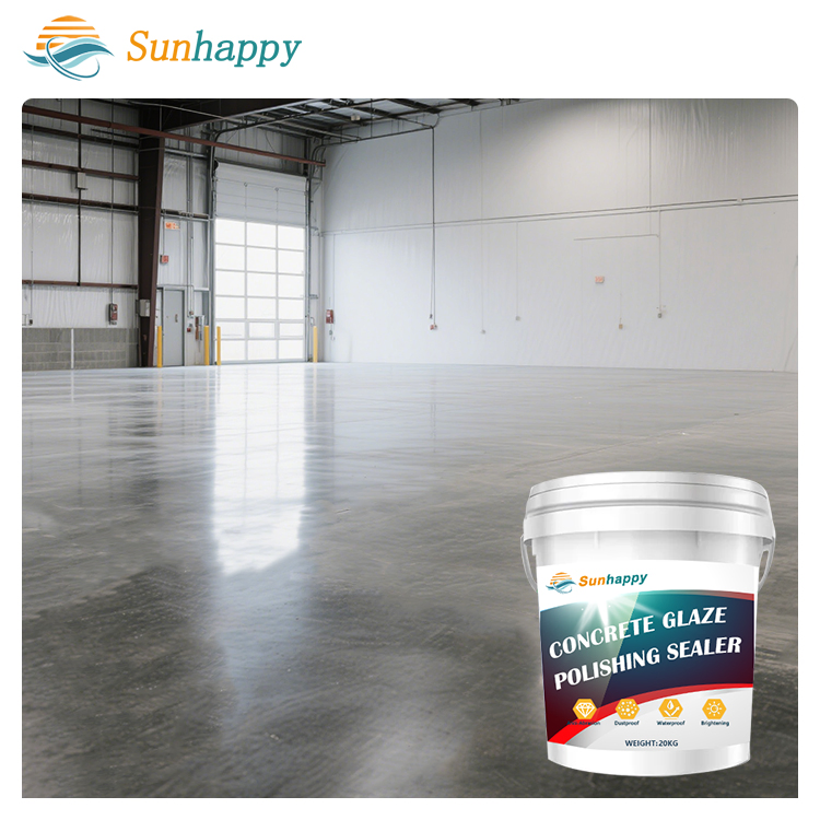 High-Shine Durable Liquid Cement Floor Brightener Waterproofing Dustproofing Solvent-Free Concrete Glaze Polishing Sealer