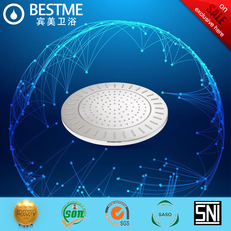 Round Shape Chrome Color ABS Rain Shower Head (BF-M005)
