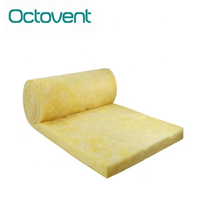 25/50/100mm Thickness Heat and Cold Insulation Fiber Sound-Proof Ventilation Duct Foam Glass Wool