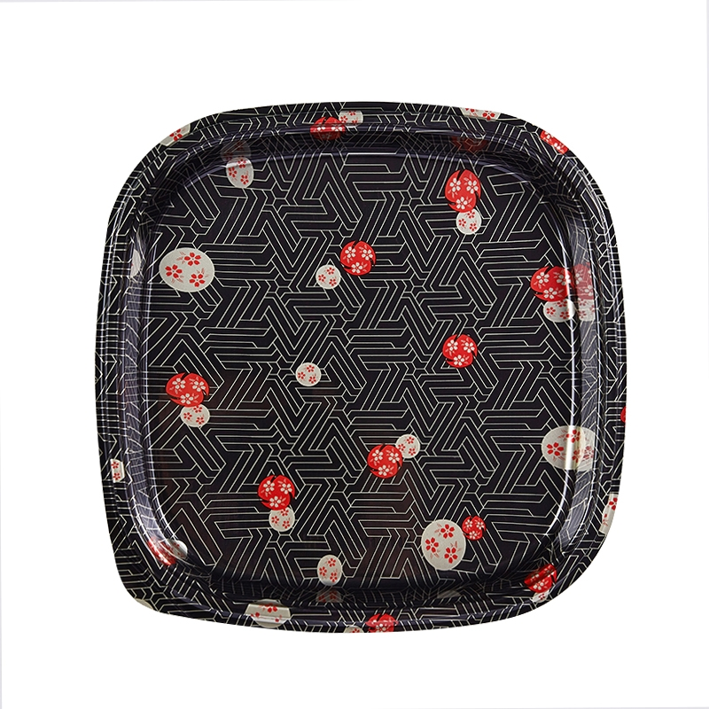 Recyclable Square Plastic Sushi Tray Food Packaging Box Take Away Food Container