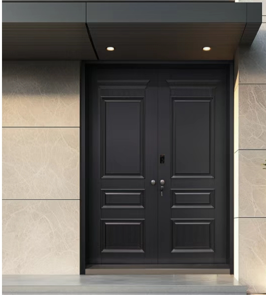 Современная алюминиевая входная дверь для виллы и отеля