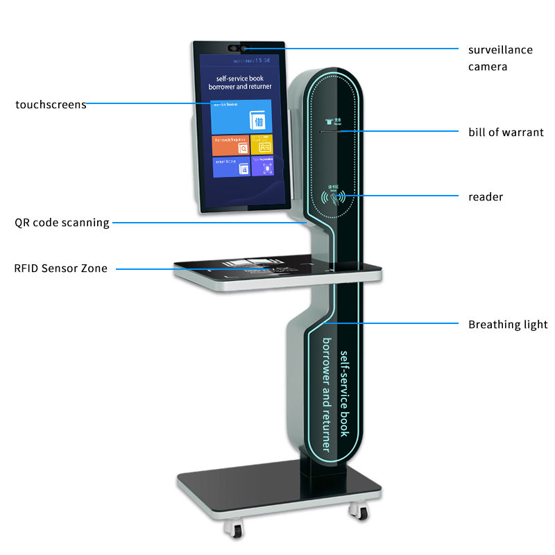 UHF RFID Reader Scanner RFID UHF Tag Sticker Tag UHF Tag RFID Library RFID Book Lending and Return Machine RFID Self-Service Book Kiosk