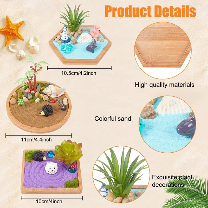 Набор для сада дзен японский Океанский пляж песочница