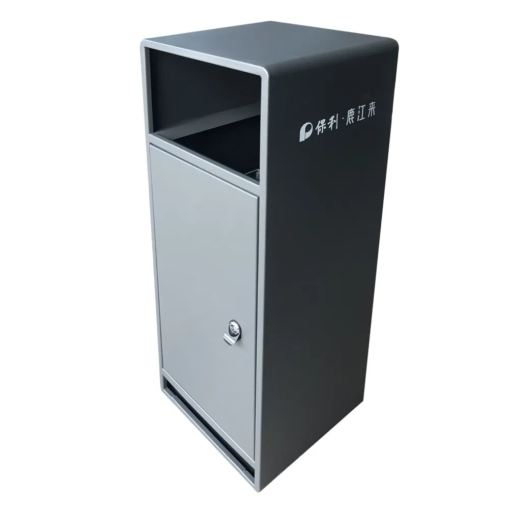 Декоративная уличная урна с коваными узорами для сада