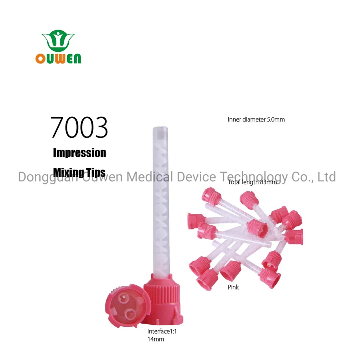 Impression Materials Lab Denture Laboratory Disposable Silicone Dental Mixing Tips