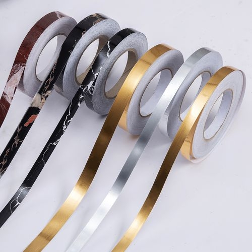 Self-Adhesive Stainless Steel Edge Banding Strip Seamless Trim for Furniture & Decor