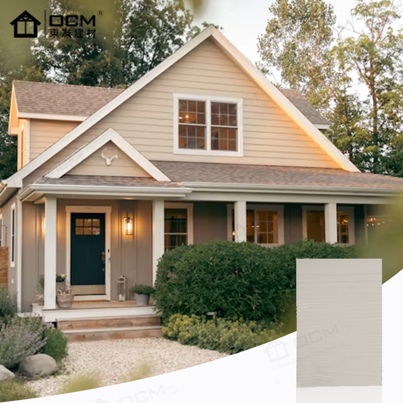 Thermal Insulation Wood Texture Cement Board Energy Efficient Exterior Wall Cold Climate