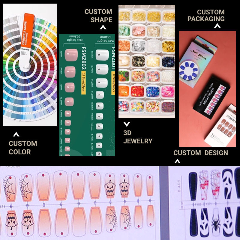 Elegant Gold Glitter Cat Eye Press-on Nails Set