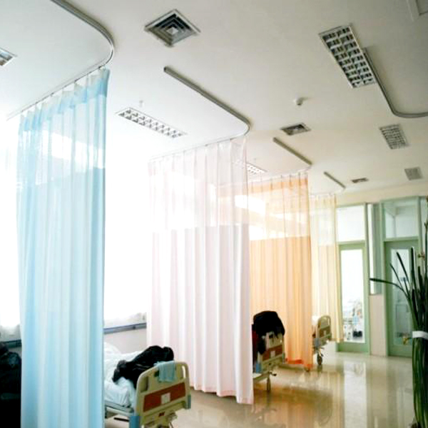 Medical Curtain Track System Cubicle Curtain Rods Hospital Style Curtain Rods Aluminum Hospital Curtain Track
