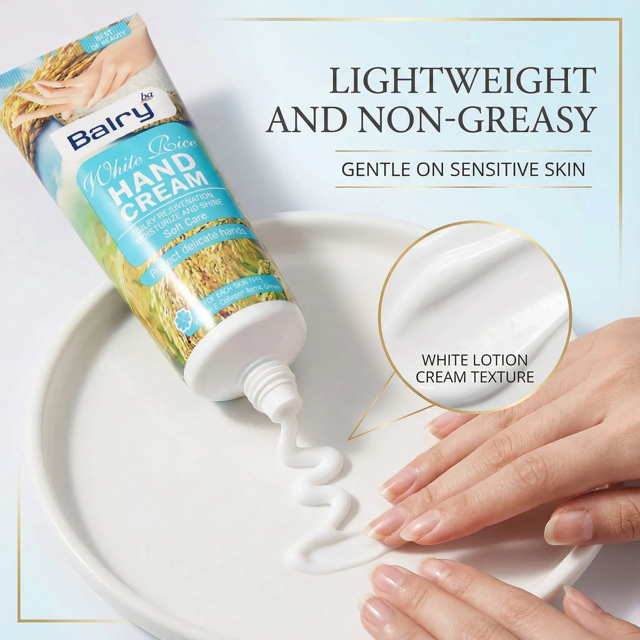 Luxurious Rice Extract Hand Lotion for Deep Moisturization