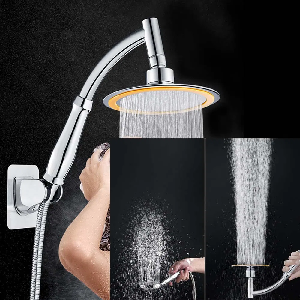 ABS Plastic High Pressure Water Saving Big Panel Hand Shower Head