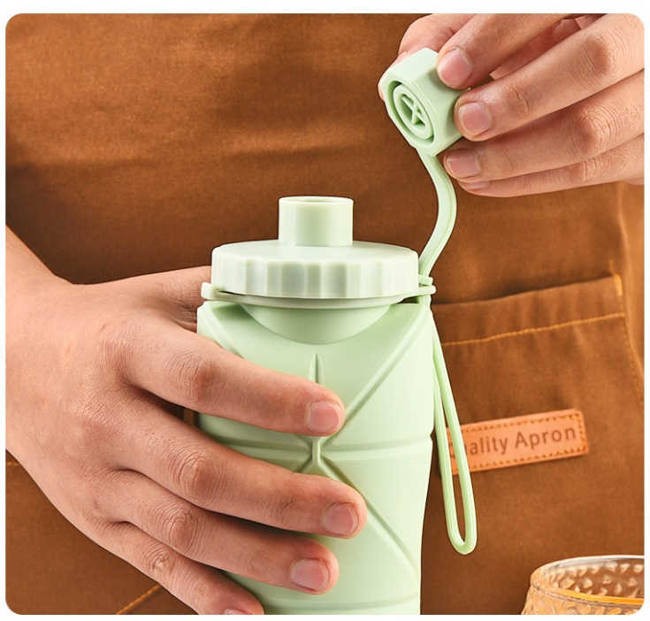 Foldable Silicone Drink Bottles Collapsible Water Bottles