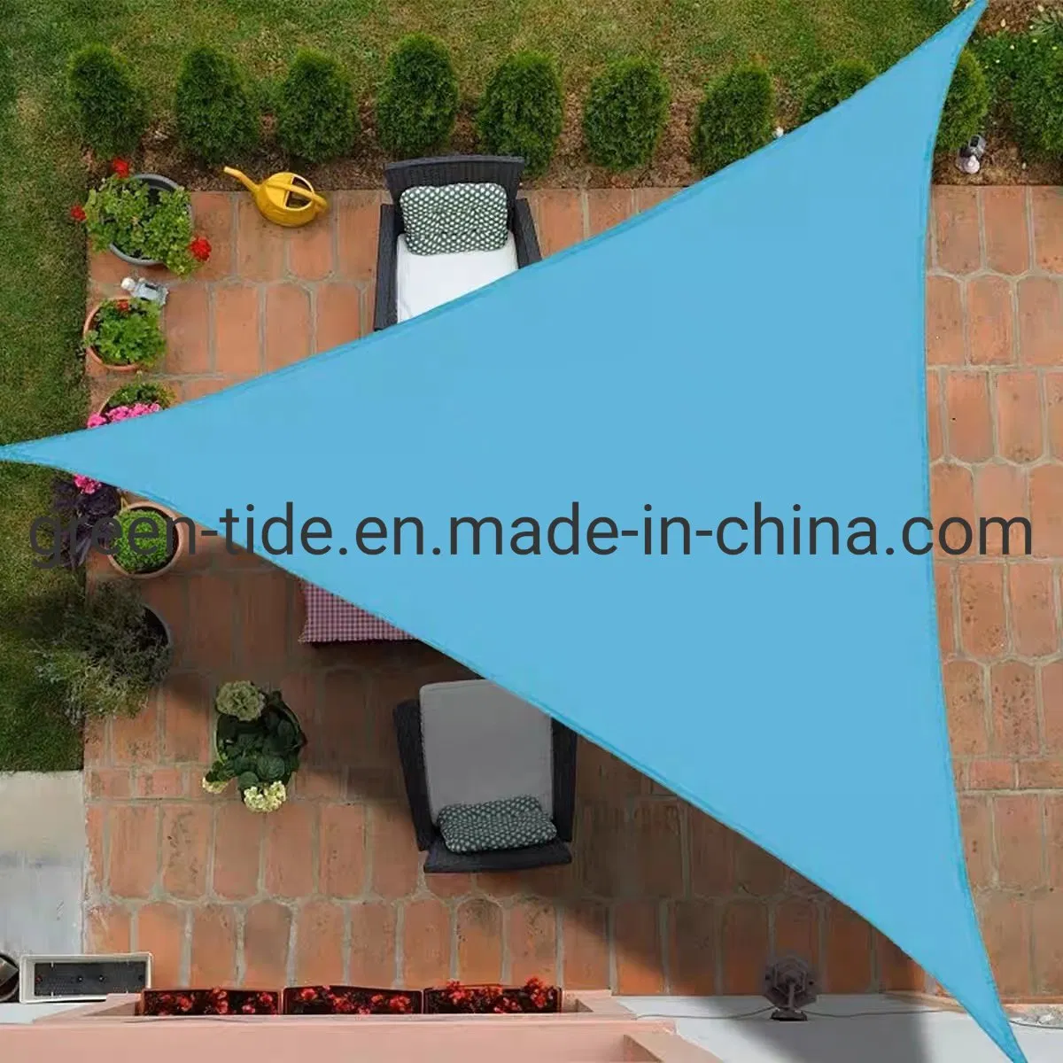 UV Protection Awning Waterproof Sunshade Net Sail for Swimming Pool Home Garden