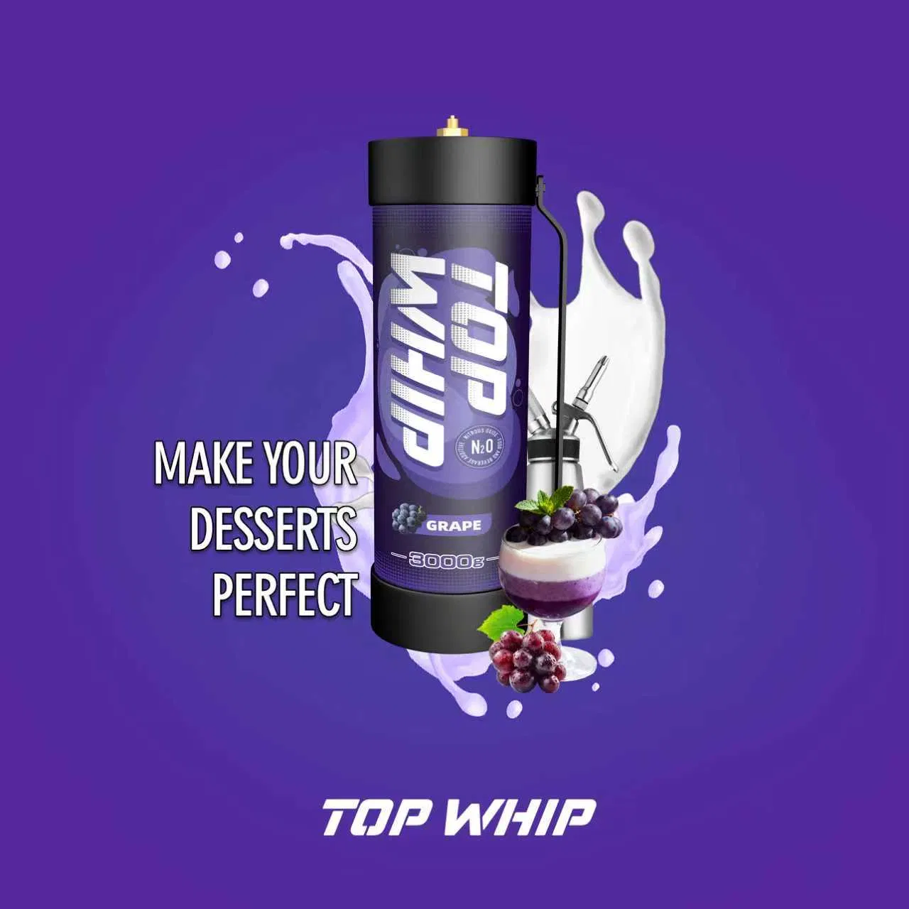 Картридж для взбитых сливок TOPWHIP 3.3L