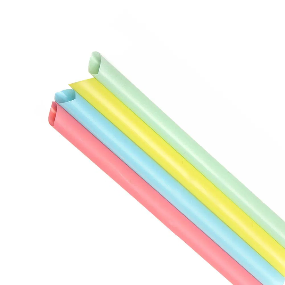 Food Grade Eco-Friendly Giant PP Clear Plastic Spoon Straw Disposable Jumbo Pearl Boba Drinking Straw