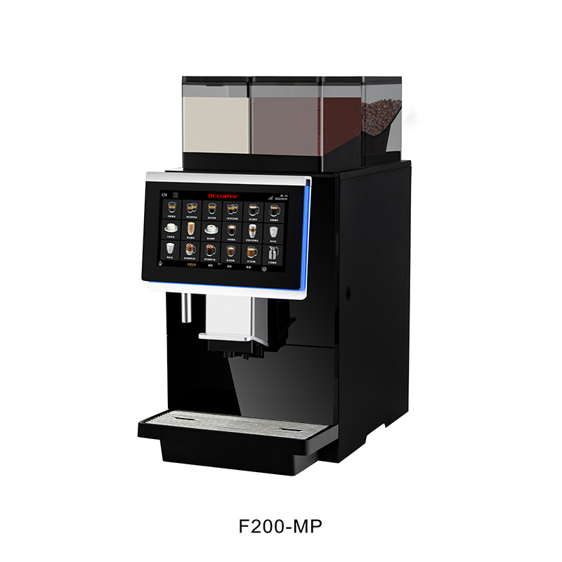 Dr. Coffee F200 Commercial Fully Automatic Coffee Machine with Milk Frother Espresso Coffee Maker
