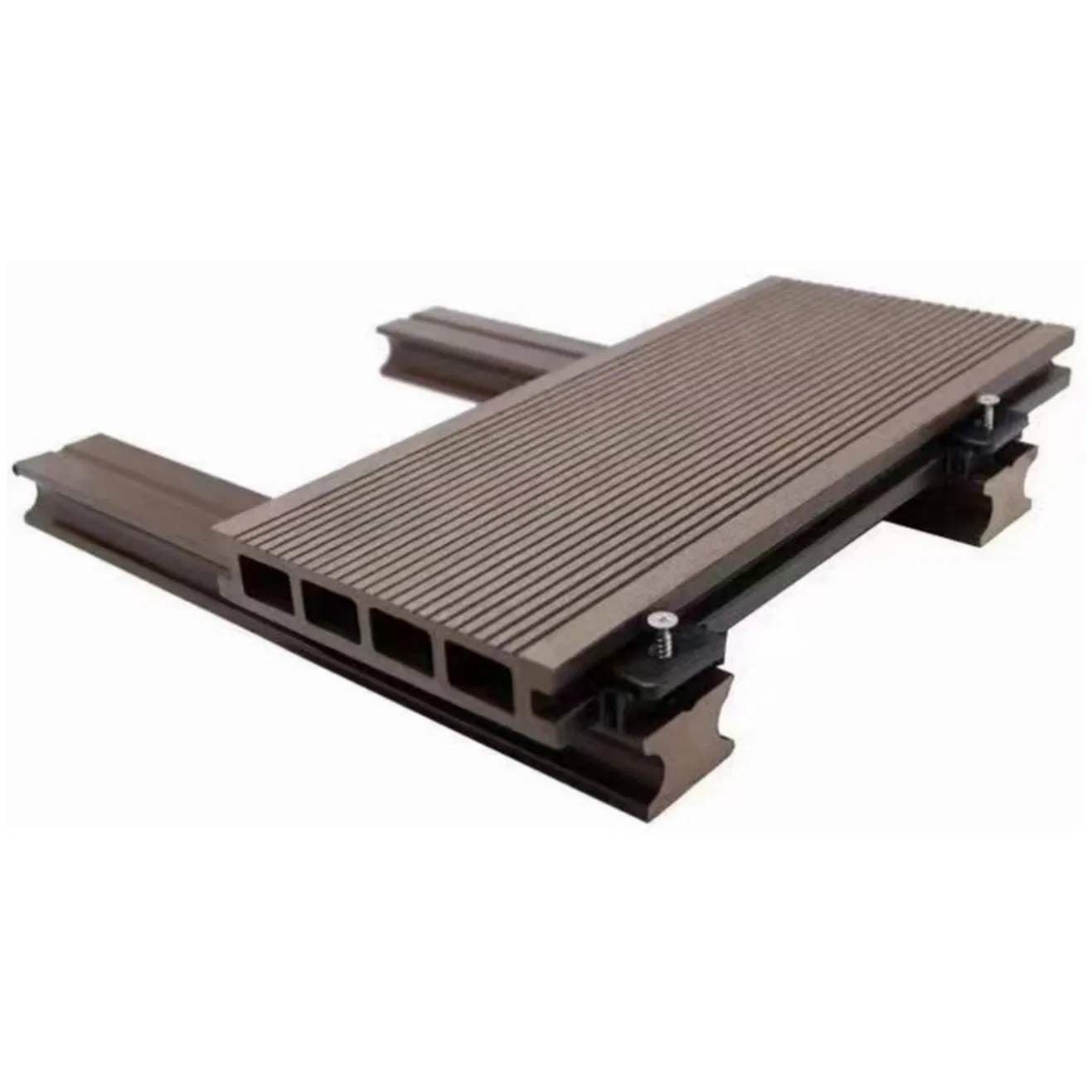 New Collection Co-Extrusion Wood Plastic Composite WPC Fence Panel Outdoor Garden Fence Sale Well