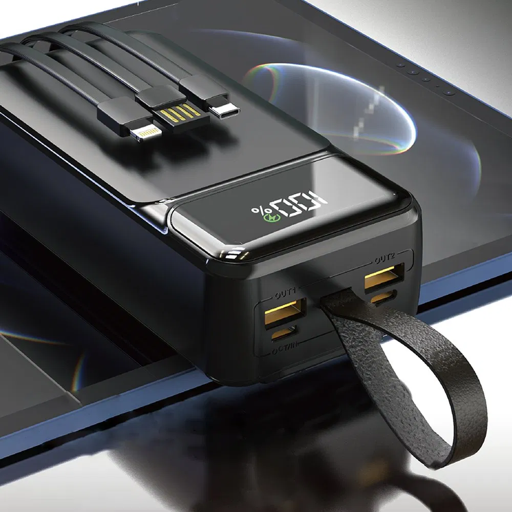 Trending Product Electronic Portable LCD Digital Power Banks Pd 22.5W Fast Charging Wholesale 30000mAh Power Bank