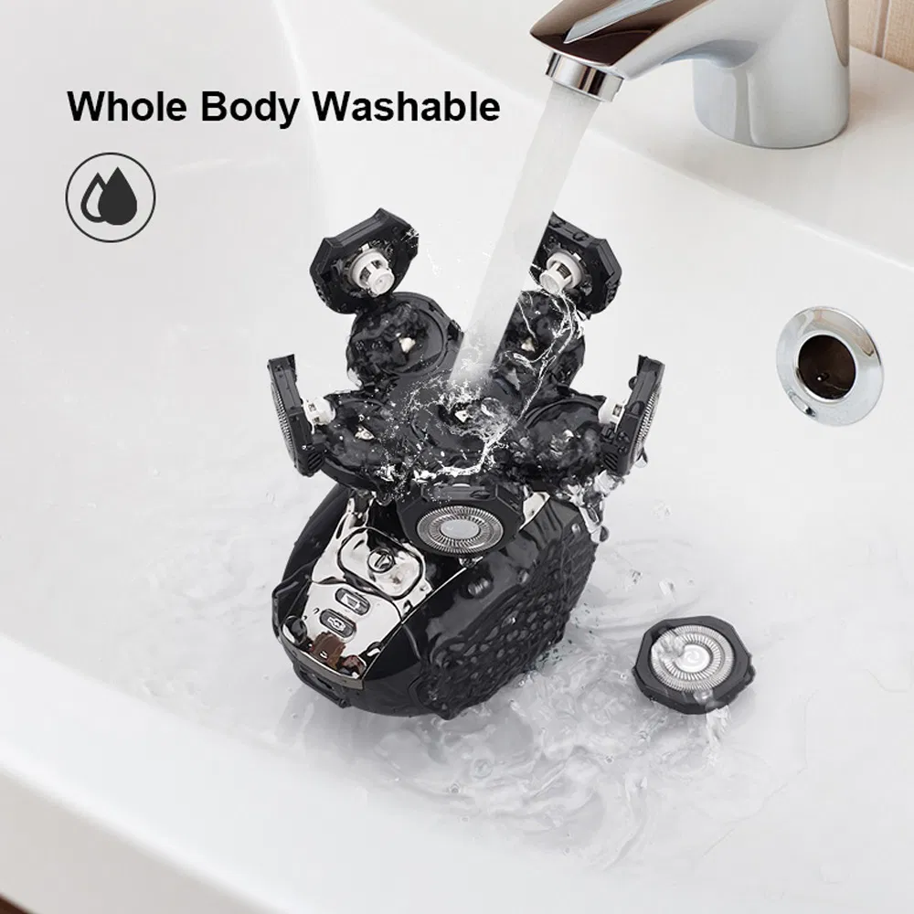 New Arrivals 4D 6 Heads Mens Bald Nose Barber Hair Razor Rechargeable Portable 5 in 1 Mini Waterproof Electric Shavers