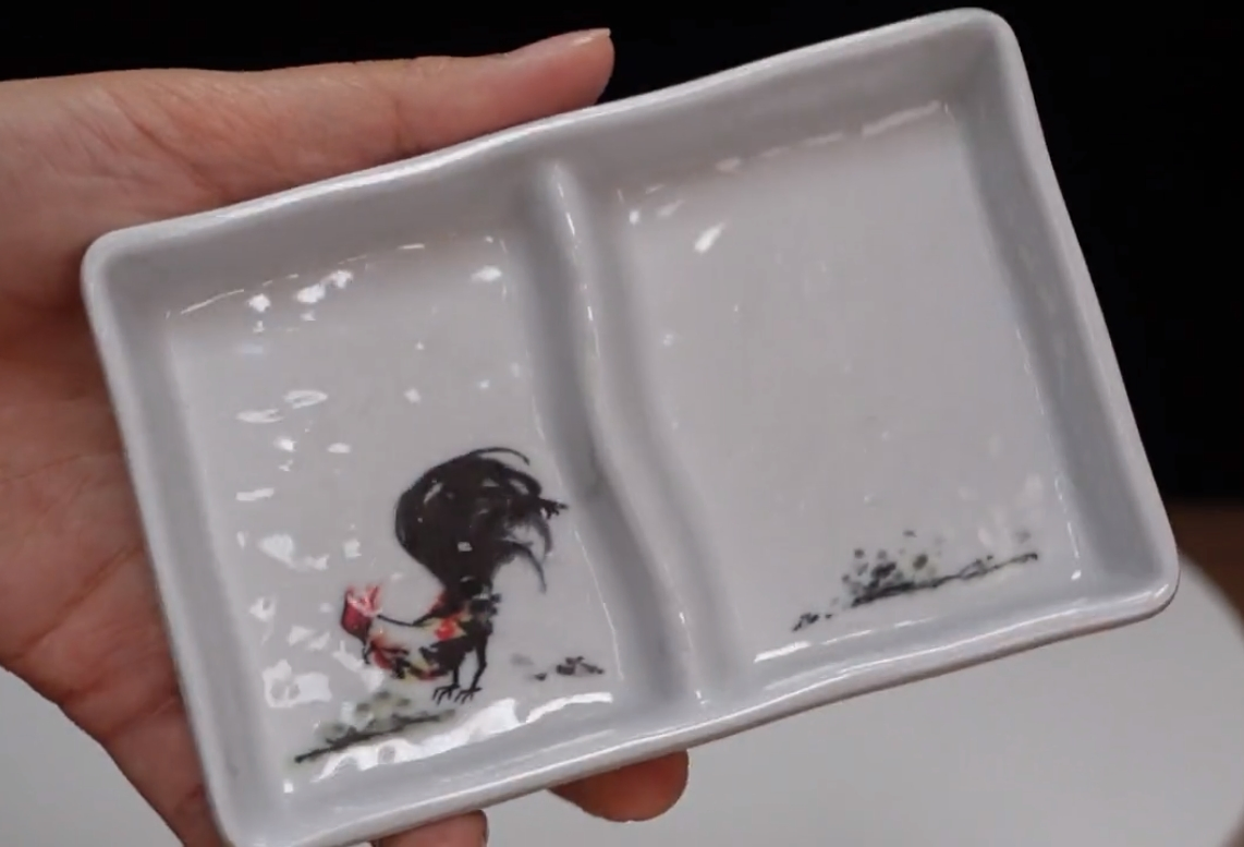 Wholesale Melamine Factory Direct Sale Best Price 2-Divided Sauce Dish