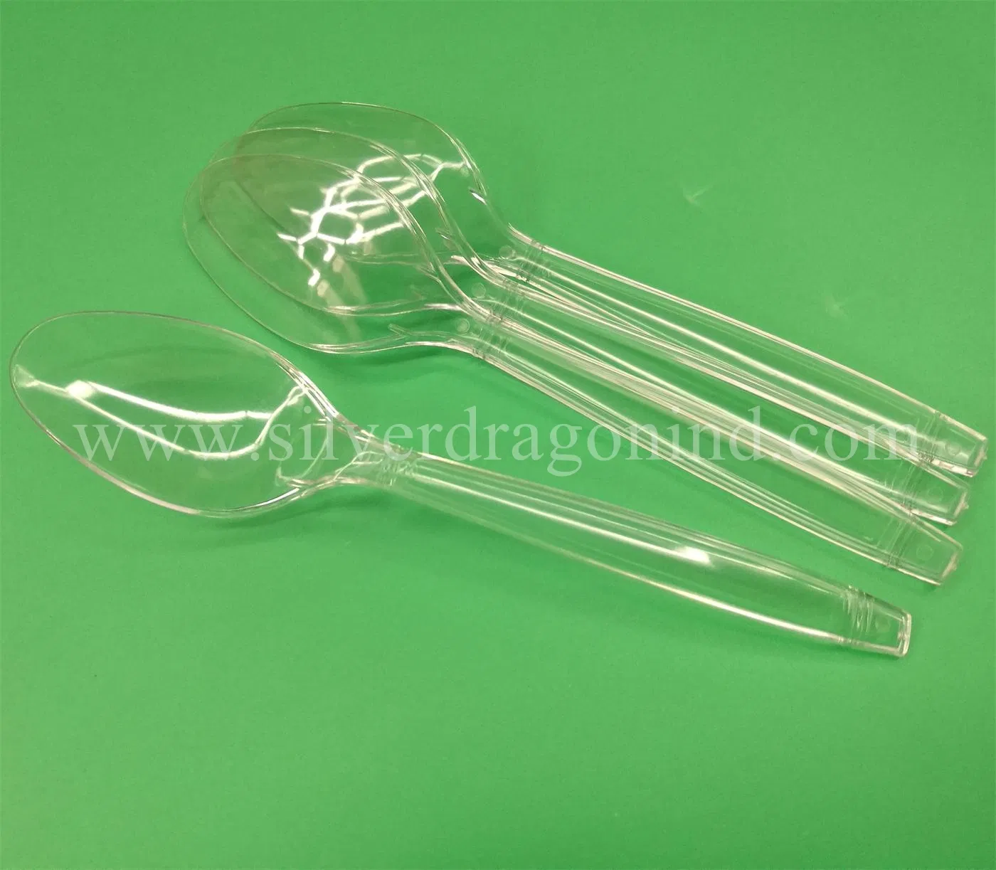 Custom Clear Transparent Plastic PS Disposable Spoon Cutlery