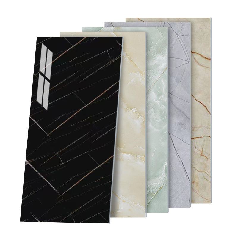 30cm 60cm Pet Marble Design Flexible Wall Tile DIY Adhesive Back Faux Marble Imitative Stone Wallpaper Foam Sticker