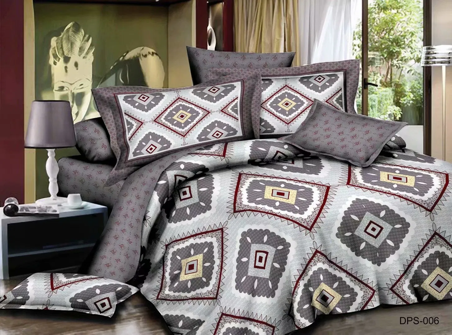 Made in China Home Textile Best Selling Classic Polyester Bedcover Bedspread Set