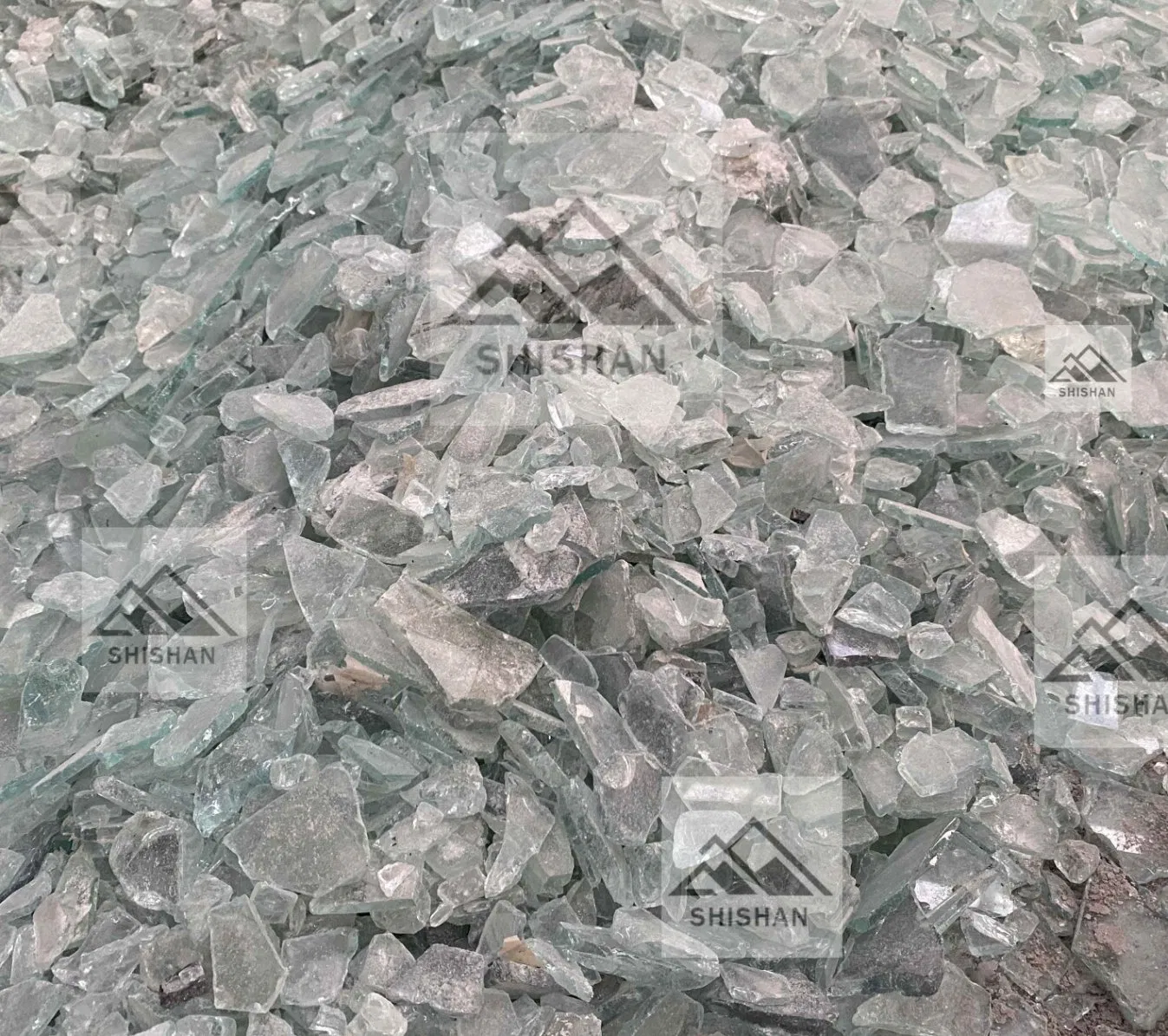 Industrial Clean White Clear Transparent Broken Glass Cullet Recycling Glass Scrap