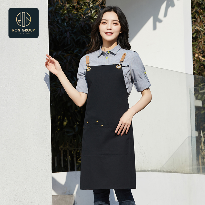 Goodl Chef Kitchen Clothing with Pockets High Quality Restaurant Cooking Denim Apron