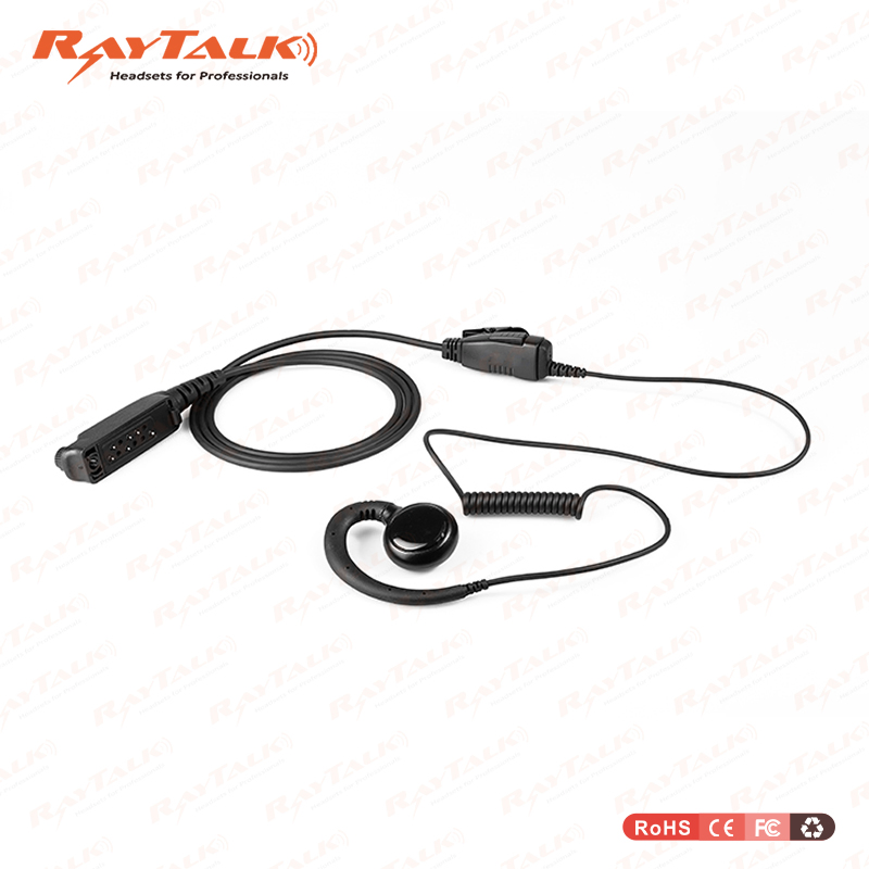 Swivel Earpiece with Inline Microphone for Motorola Rln6423 Two-Way Radio