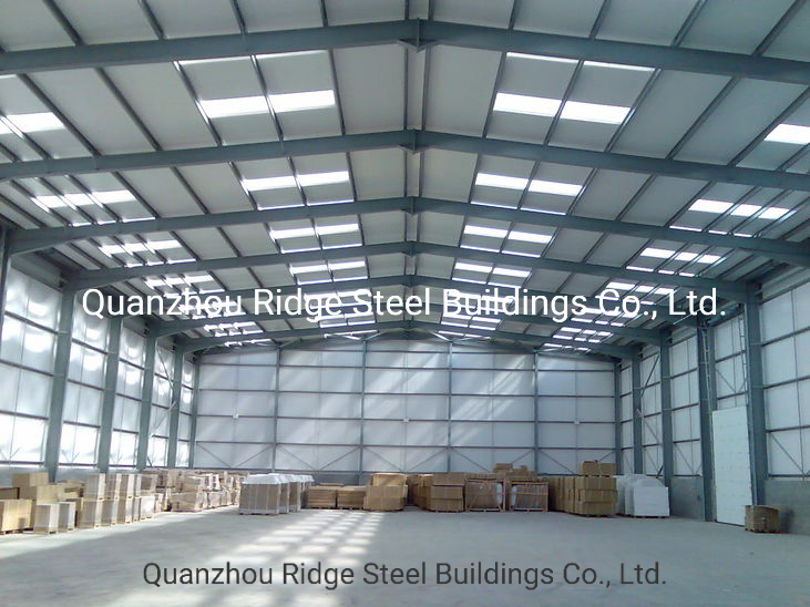 Powder Coated H Column Beam Steel Structure Building