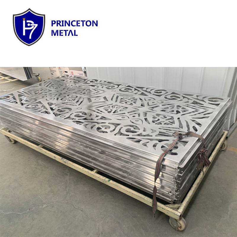Princeton Metal Decorative Garden Aluminum Laser Cut Metal Fence