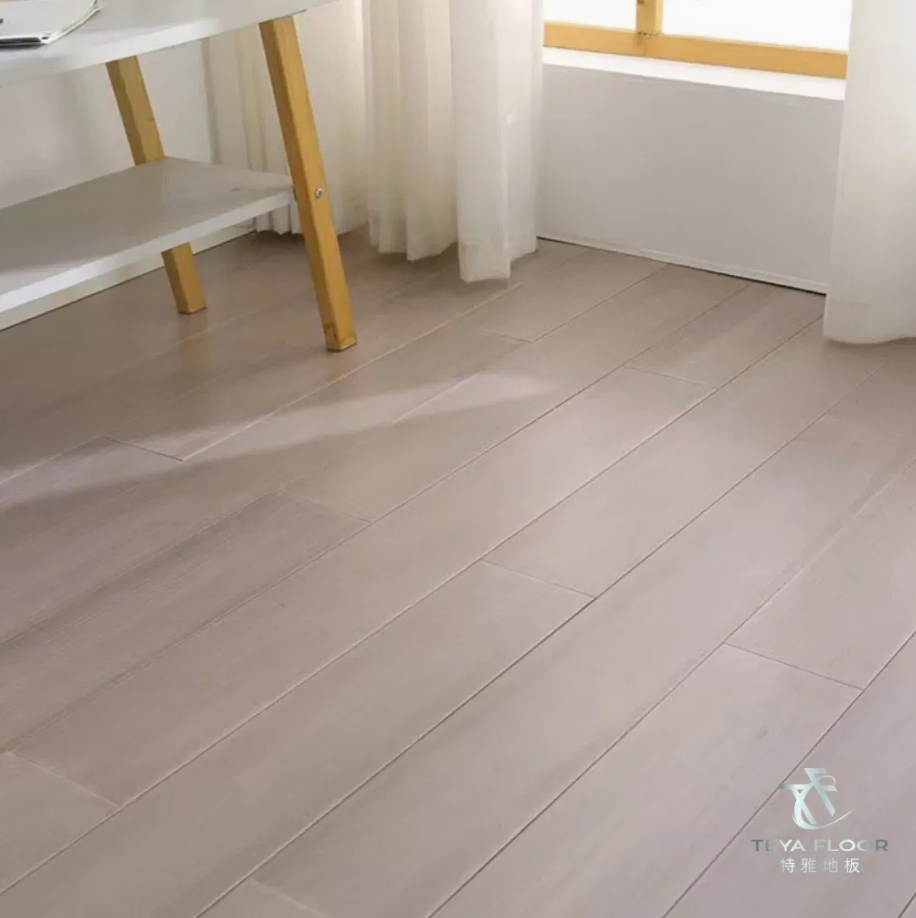 18 mm thickness Solid Locust Light Grey Color Flooring Solid Engineered Wood Flooring for Hotel