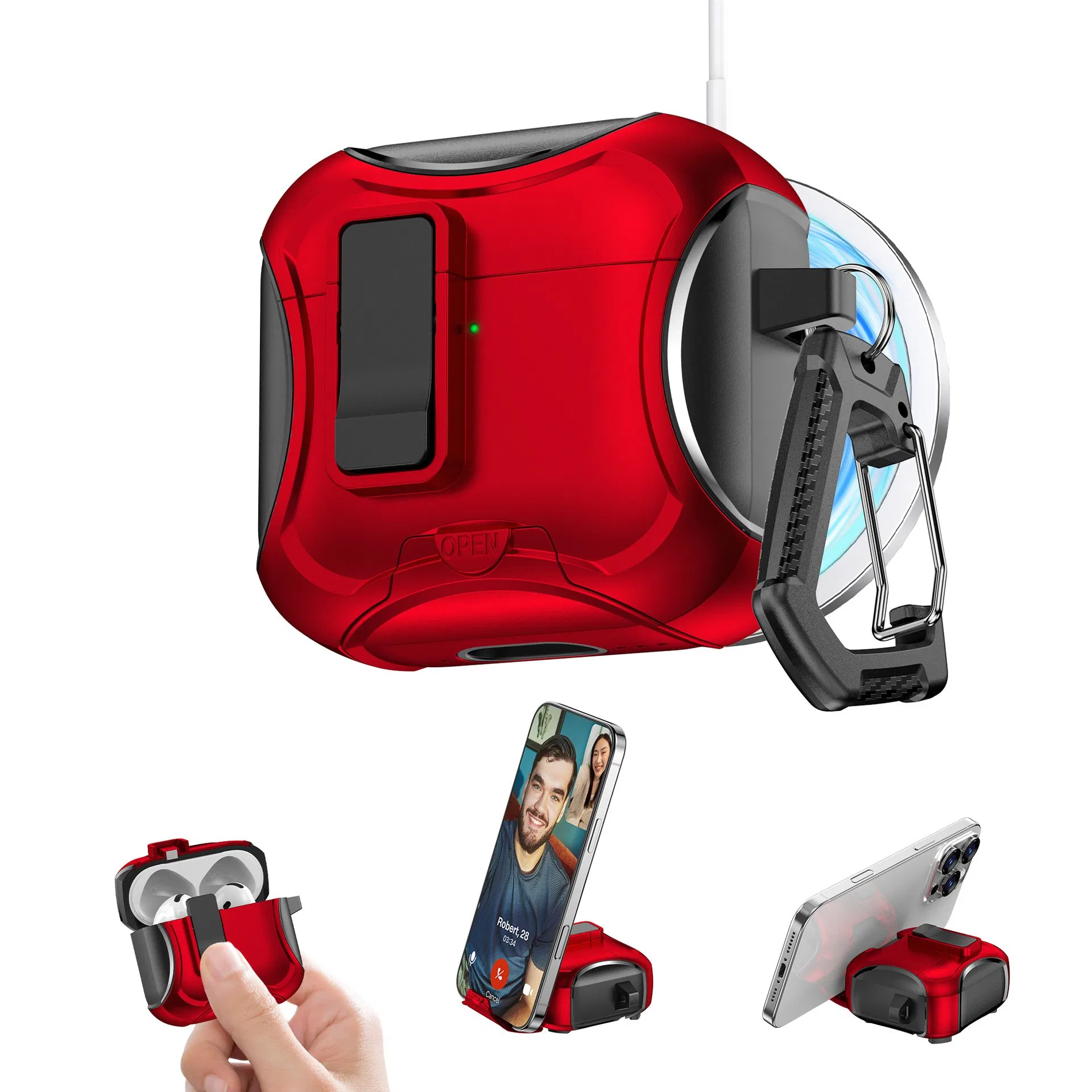 Чехол-держатель для AirPods Pro с магнитным креплением